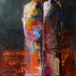 abstract figurative, contemporary art, vivid color,